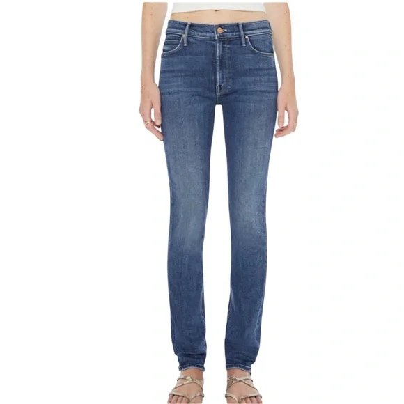 MOTHER The Mid Rise Dazzler Skimp Straight Leg Jeans - Picture 1 of 5